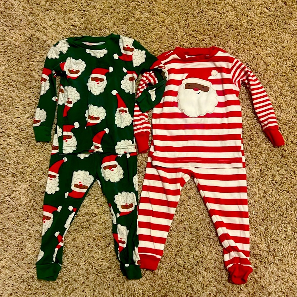 Carters Boys Christmas PJs 18m